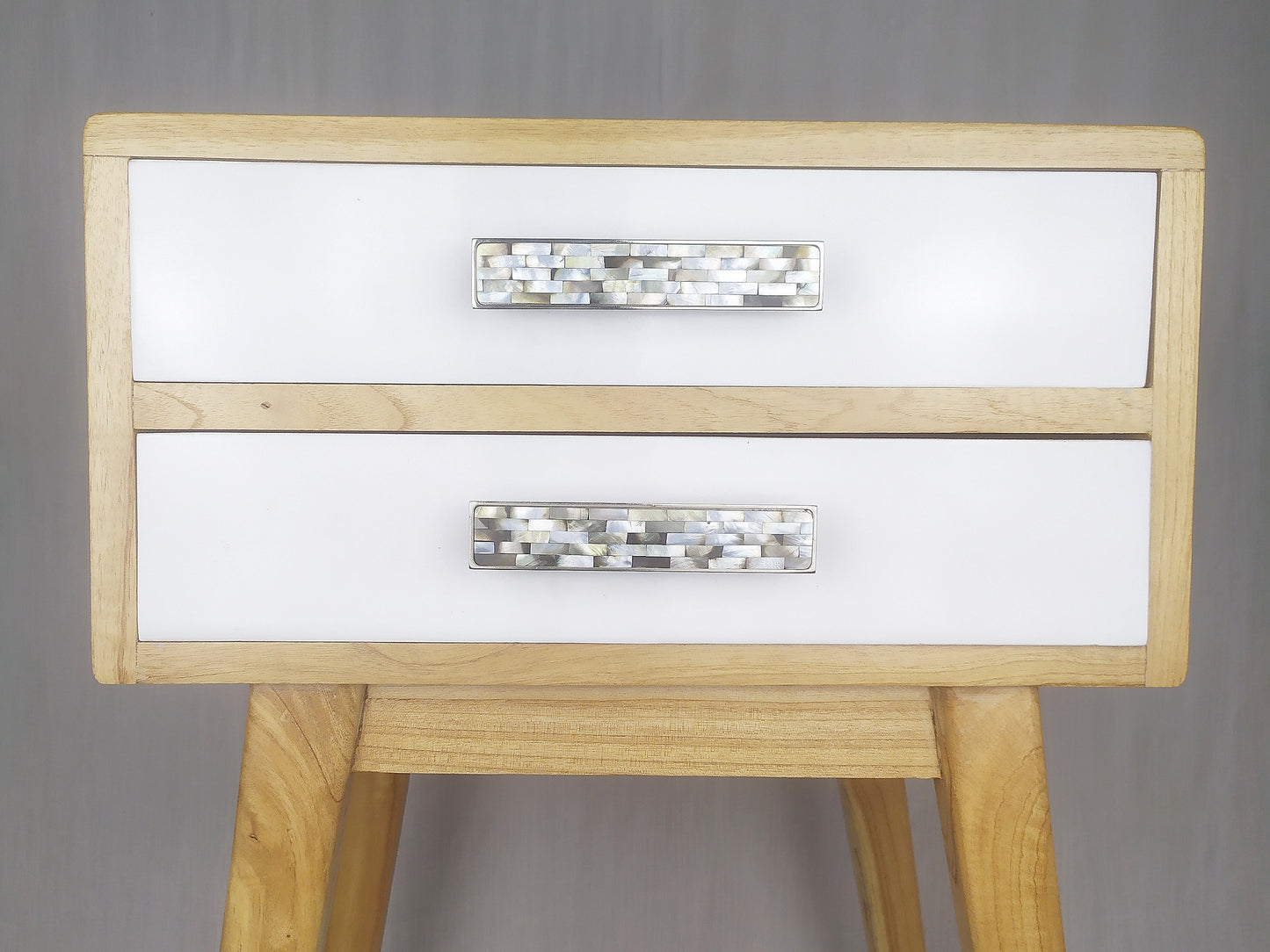 Inlaid Mother of Pearl Long Bar Pull - Pearl Cabinet Bar Handle