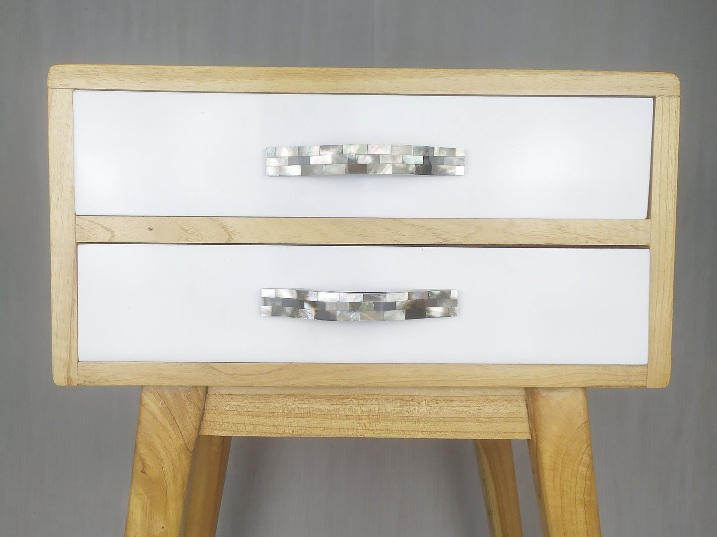Mother of Pearl Bow Pull - Pearl Cabinet Bridge Handle