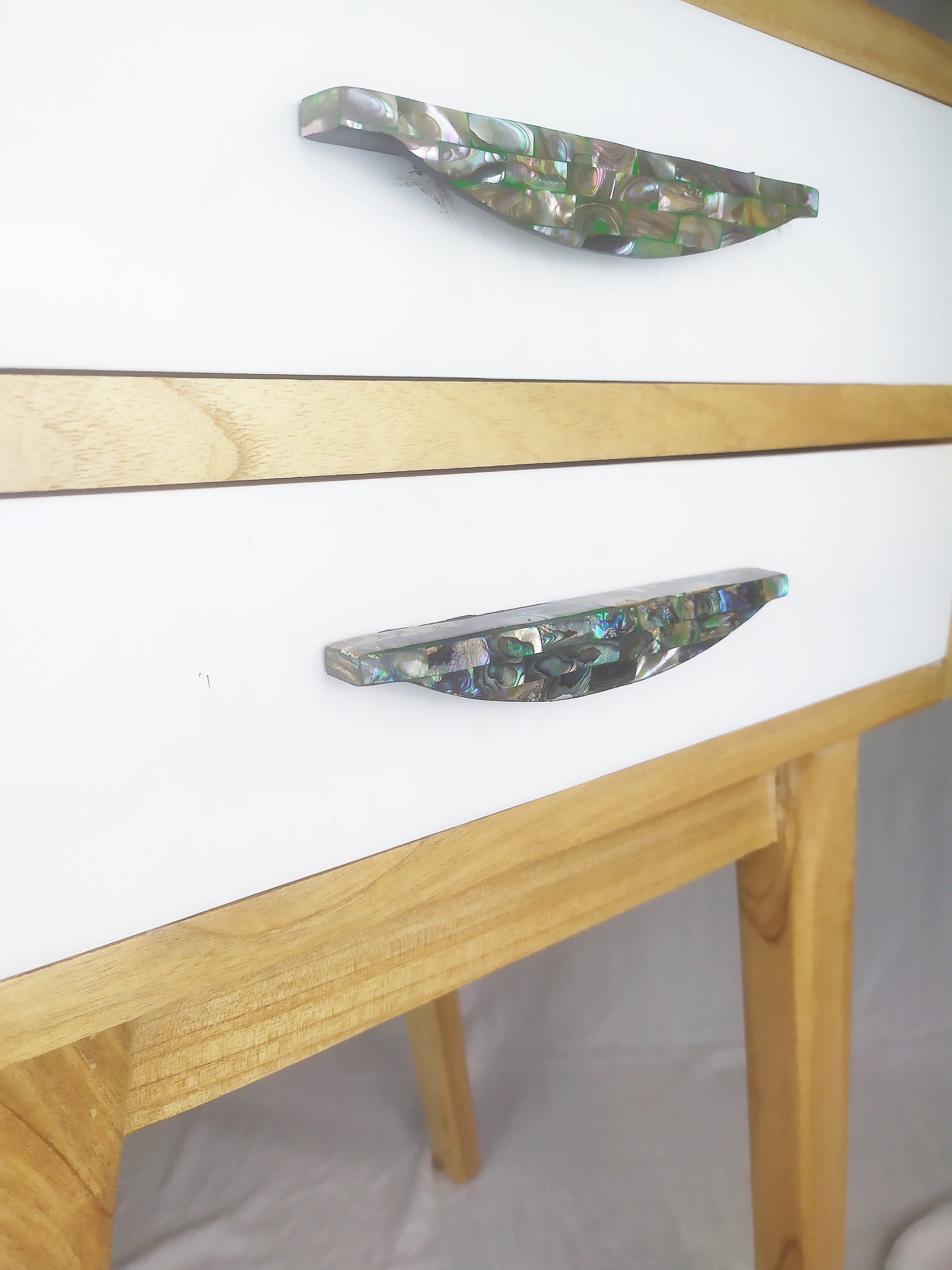 Abalone Luna Pull - Rare Pearl Cabinet Luna Handle