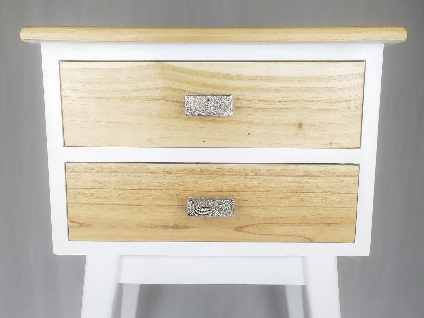 Leaf Sheet Short Bar Knob - Textured Metal Cabinet Knob