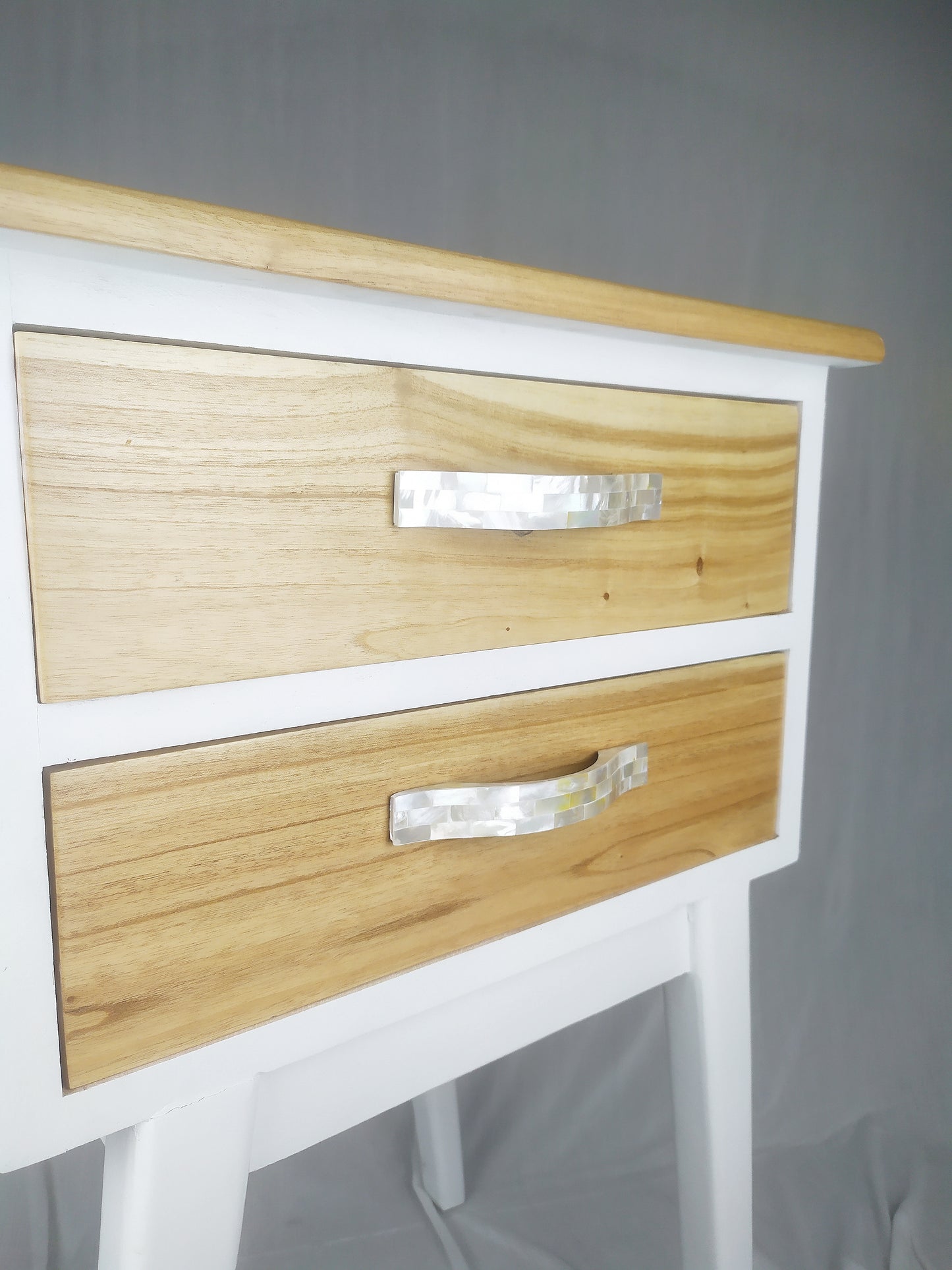 Mother of Pearl Bow Pull - Pearl Cabinet Bridge Handle