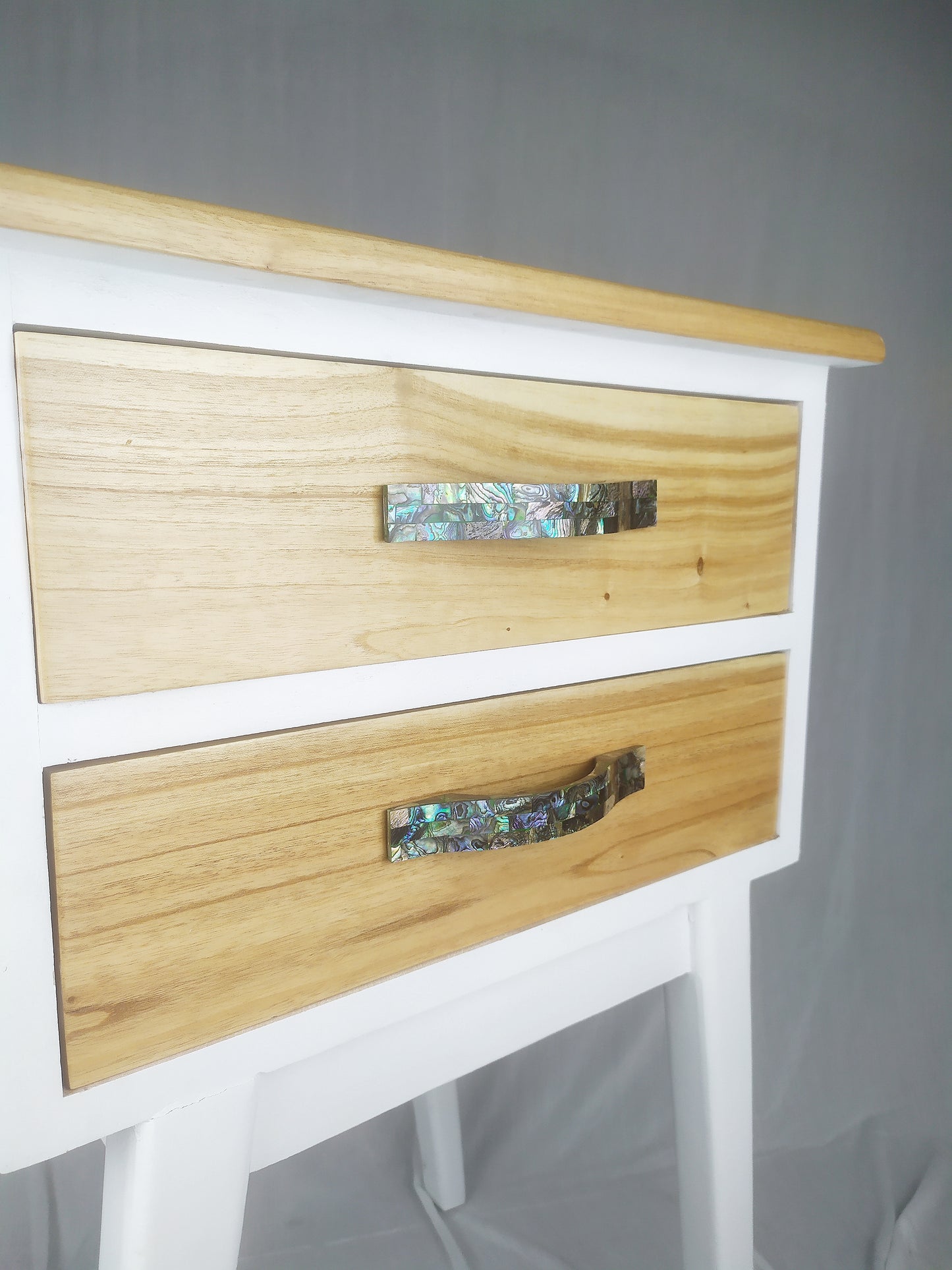 Abalone Bow Pull - Rare Pearl Cabinet Bridge Handle