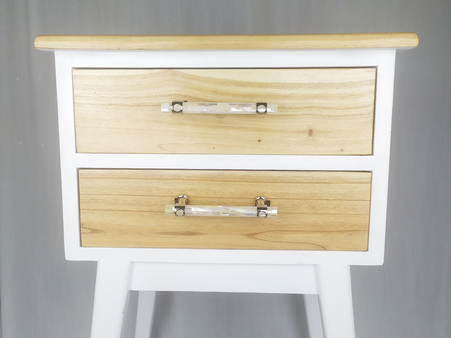 Inlaid Mother of Pearl Long Tube Pull - Pearl Cabinet Handle