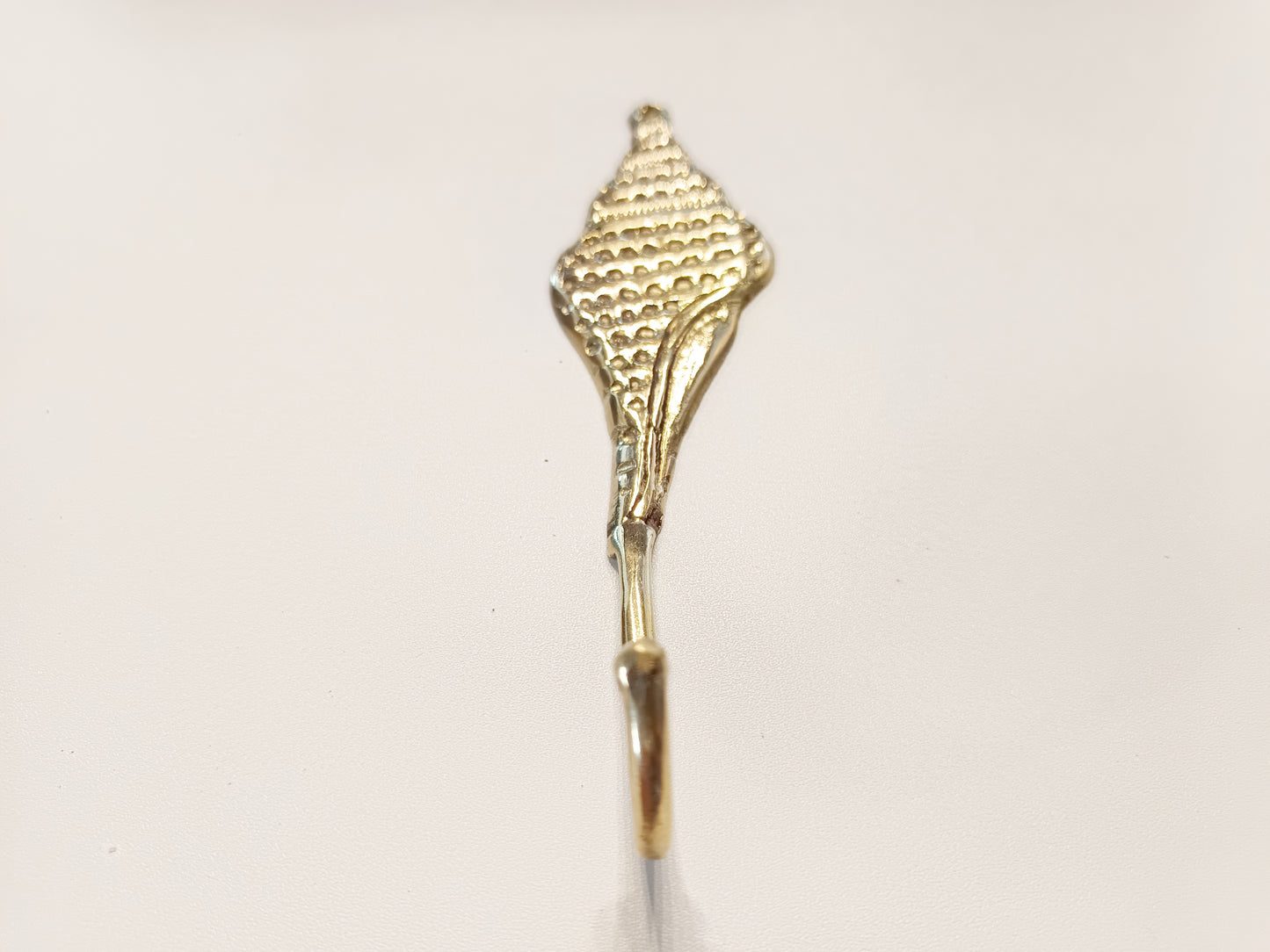 Conch brass wall hook, antique brass seashell coat rack