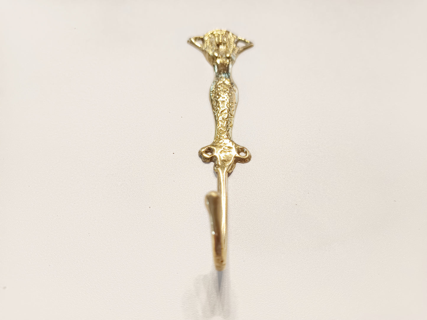 Mermaid brass wall hook, antique brass sea woman coat rack