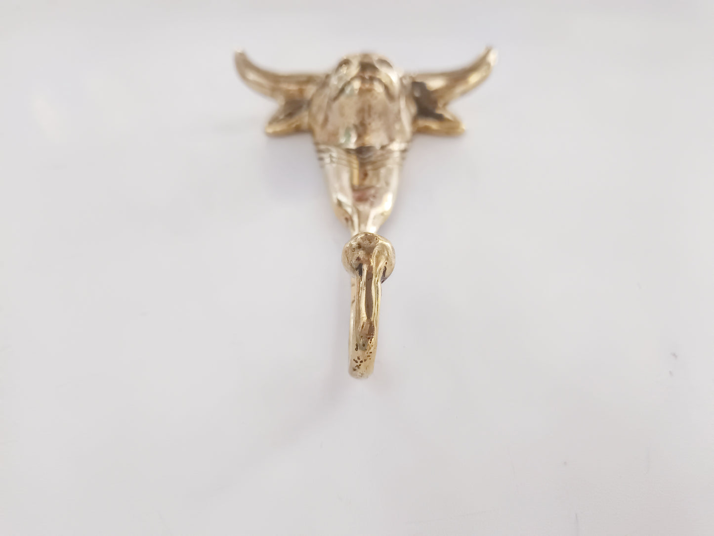 Buffalo brass wall hook, antique brass water buffalo coat rack