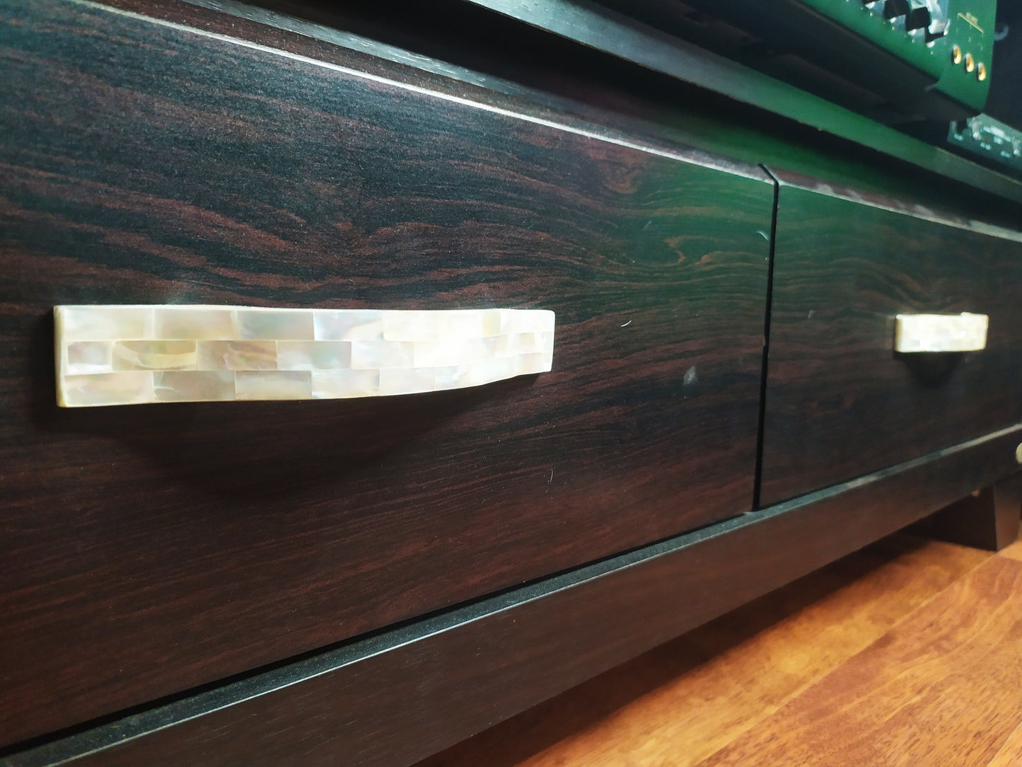 Mother of Pearl Bow Pull - Pearl Cabinet Bridge Handle