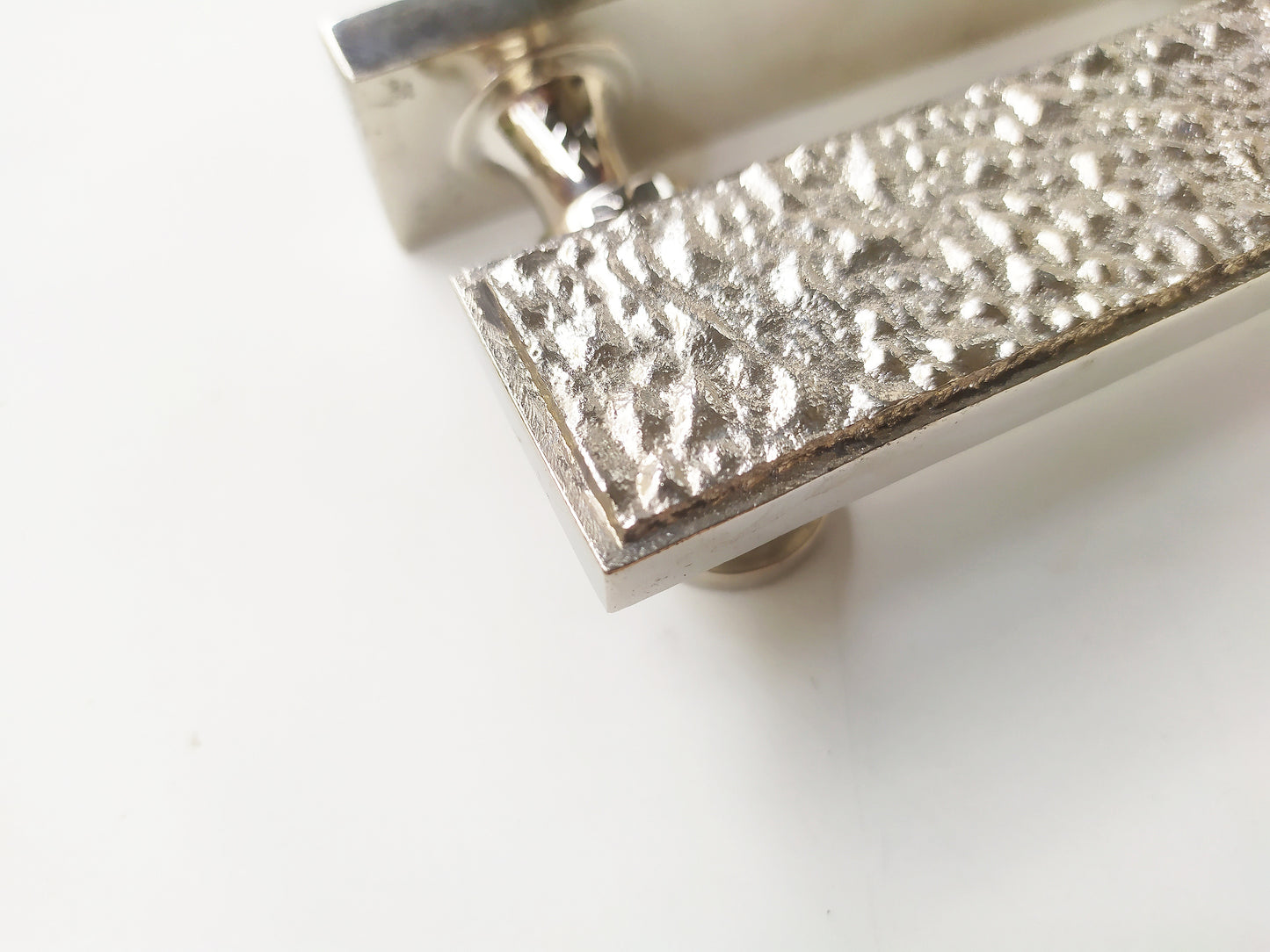 Scattered Diamond Long Bar Pull - Textured Metal Handle