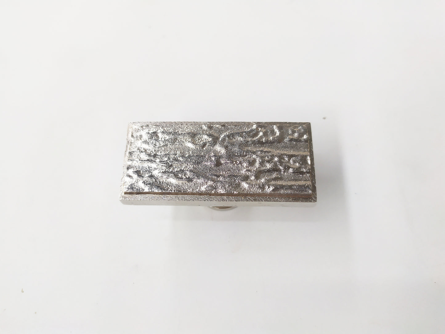 Metal with river flow texture short handle pull, nickel plating