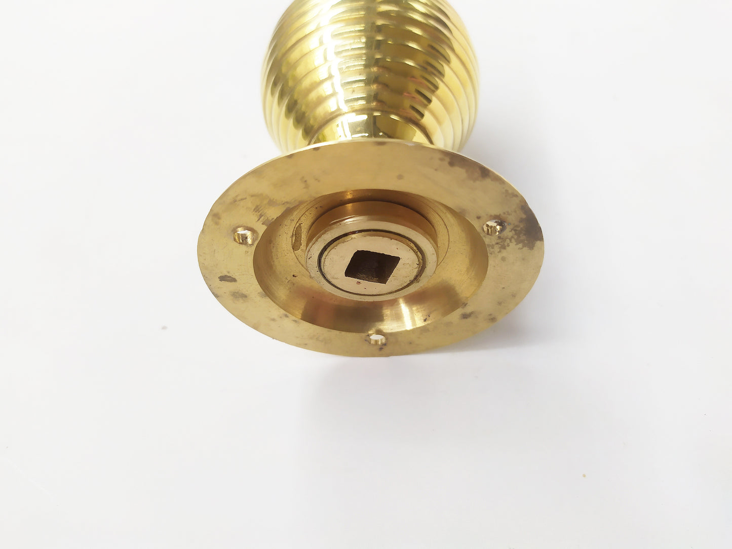 Beehive solid casted brass turning door in brass plating , bottom part