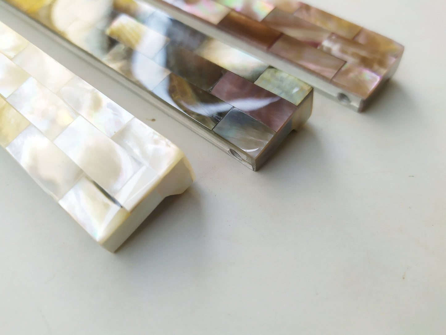 Mother of Pearl Streamline Pull - Streamline Pearl Cabinet Handle