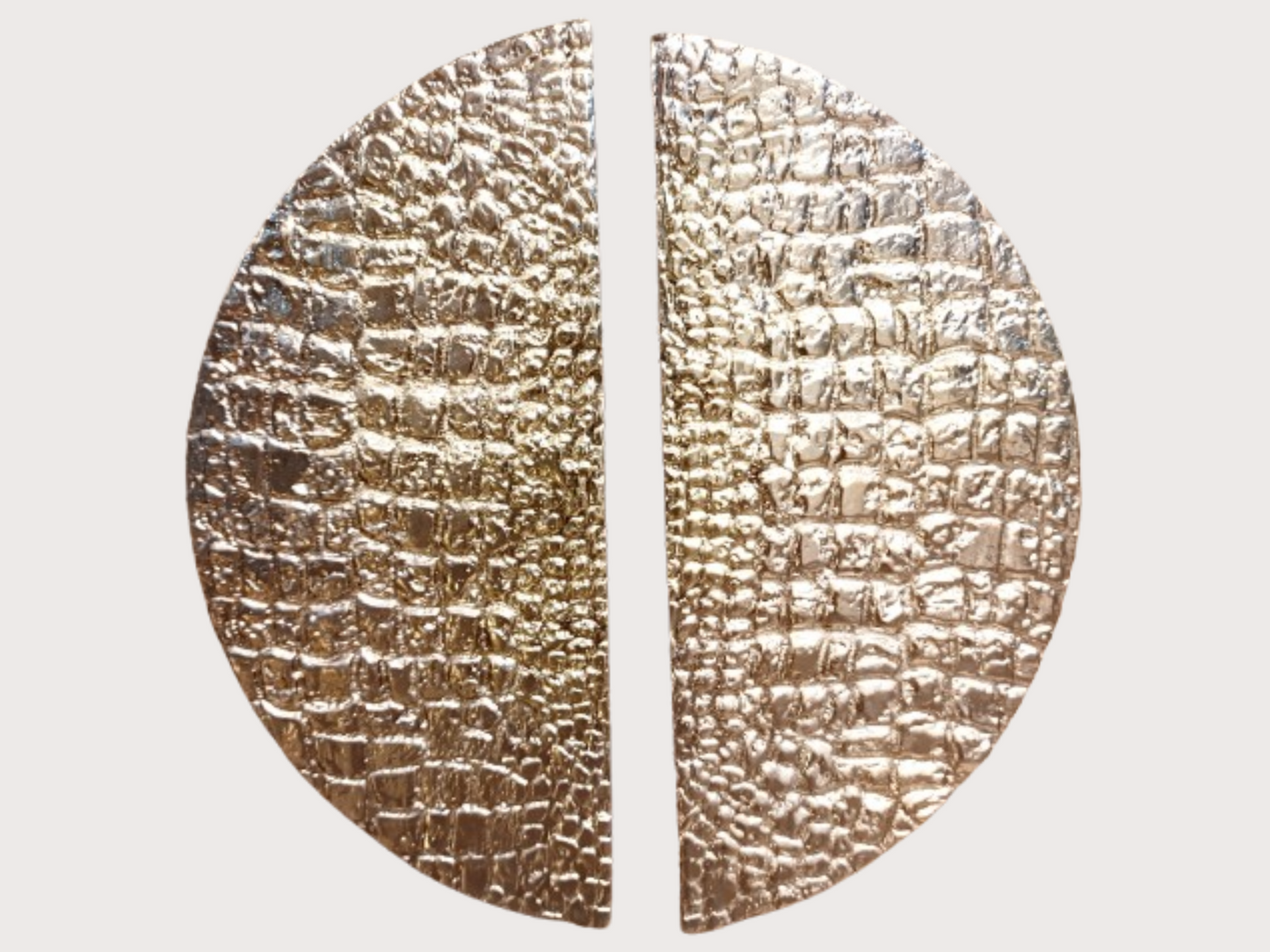 Metal Round Textured Front Door Pull, Crocodile Skin Main Door Handle, in Pair