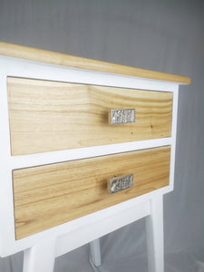 Wood Burn Short Bar Knob - Textured Metal Cabinet Knob