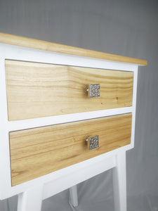 Scattered Diamond Square Knob - Textured Metal Cabinet Knob , set of 2