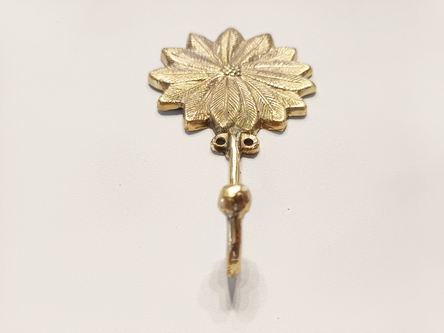 Dandelion brass wall hook, antique brass flower coat rack