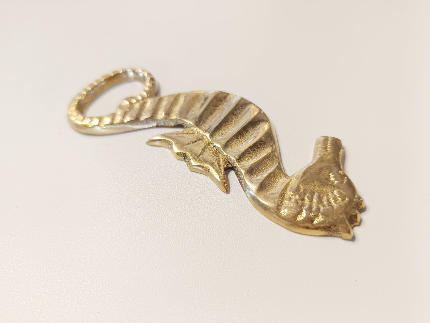 Seahorse brass bottle opener, antique brass horse of sea cap opener