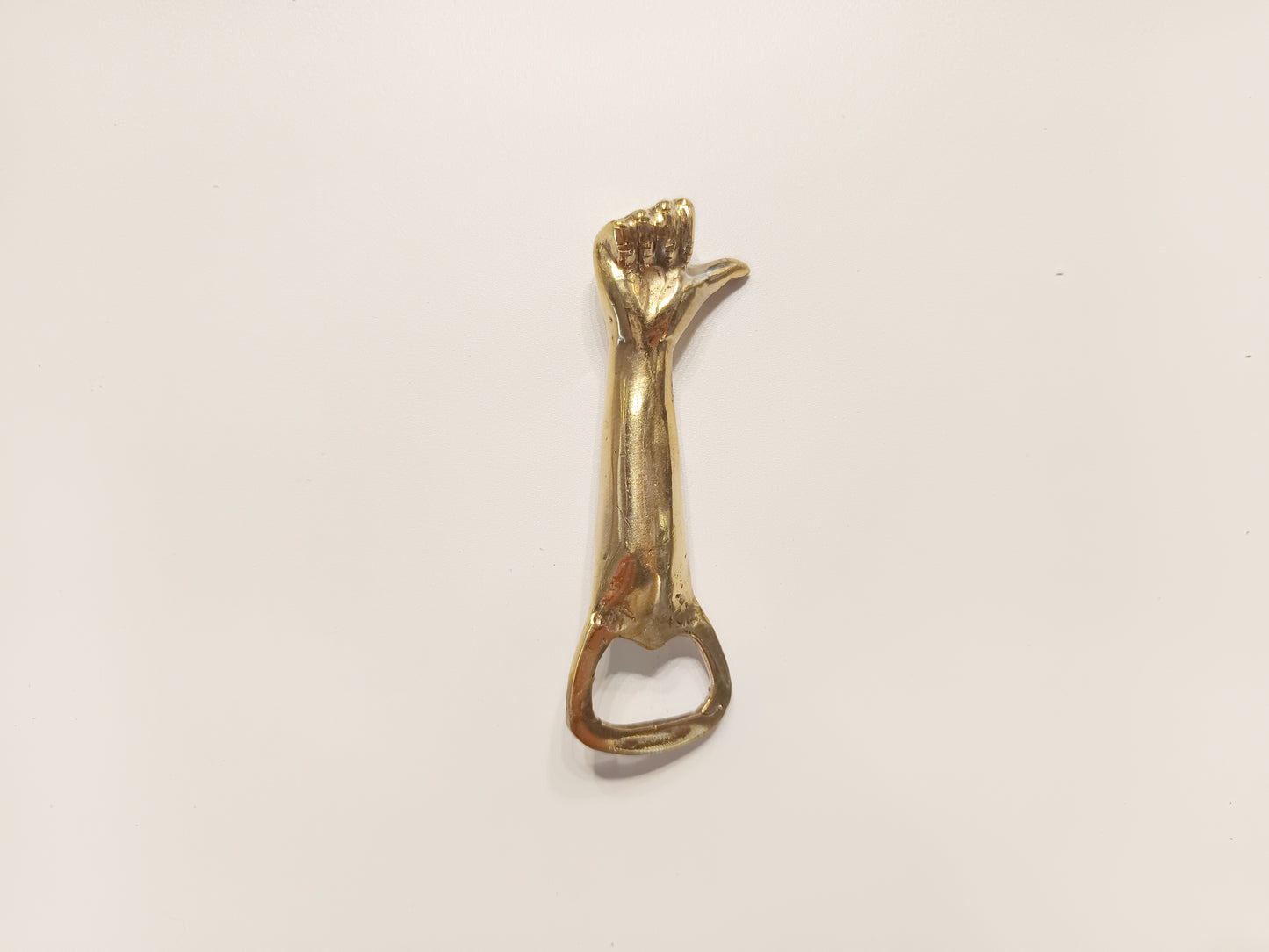 Thumbs up brass bottle opener, antique brass ok sign cap opener