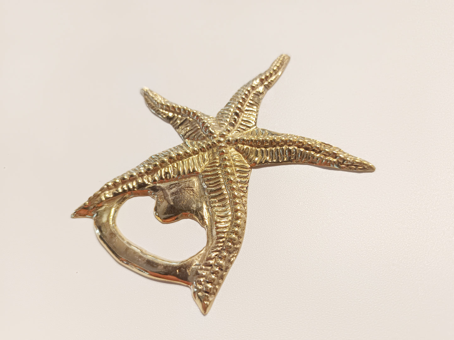 Starfish brass bottle opener, antique brass seastar cap opener