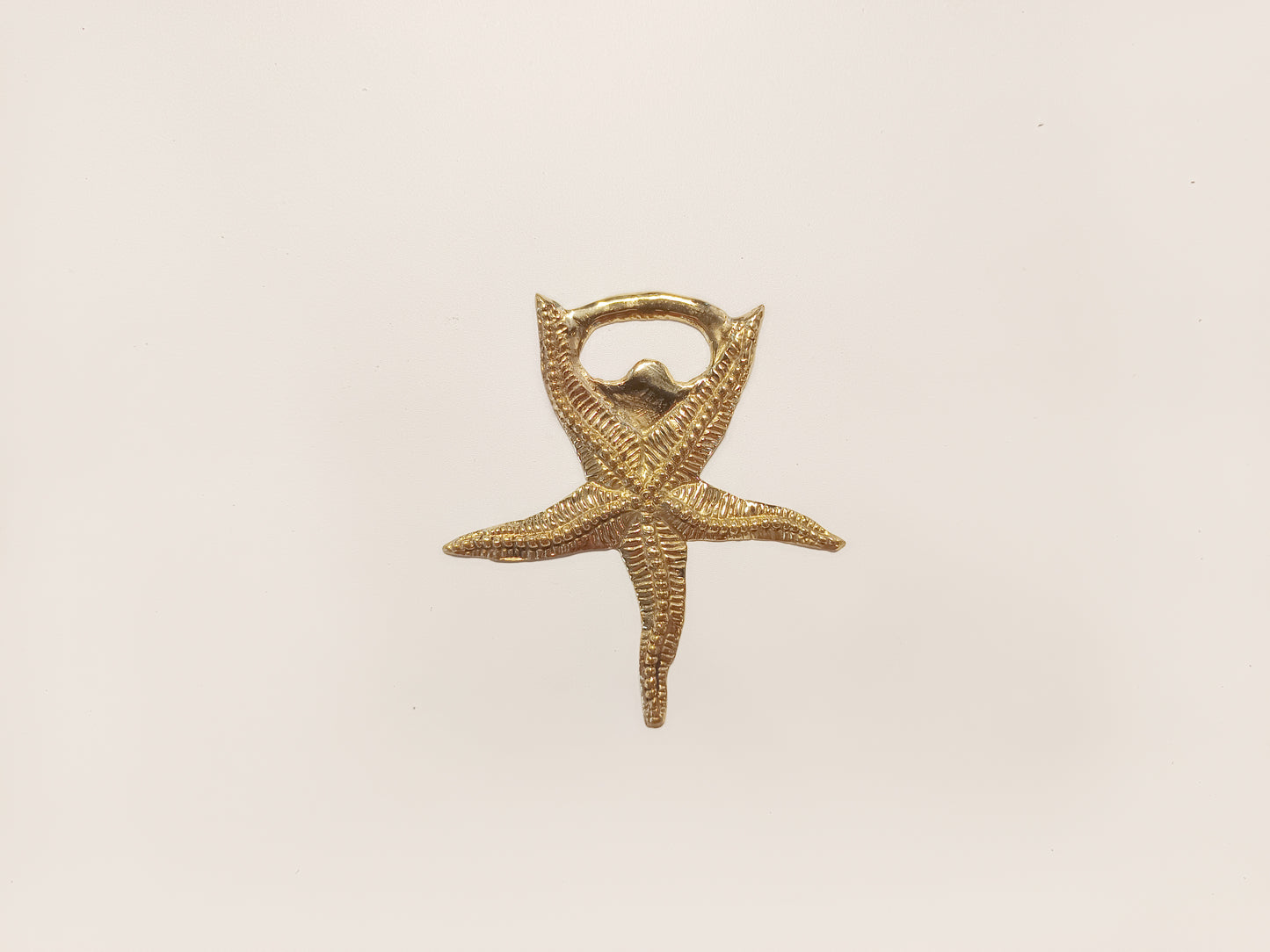 Starfish brass bottle opener, antique brass seastar cap opener