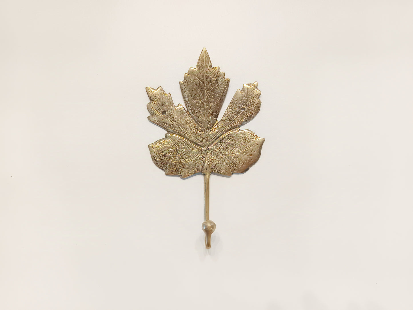 Maple leaf brass wall hook, antique brass tree leaf coat rack