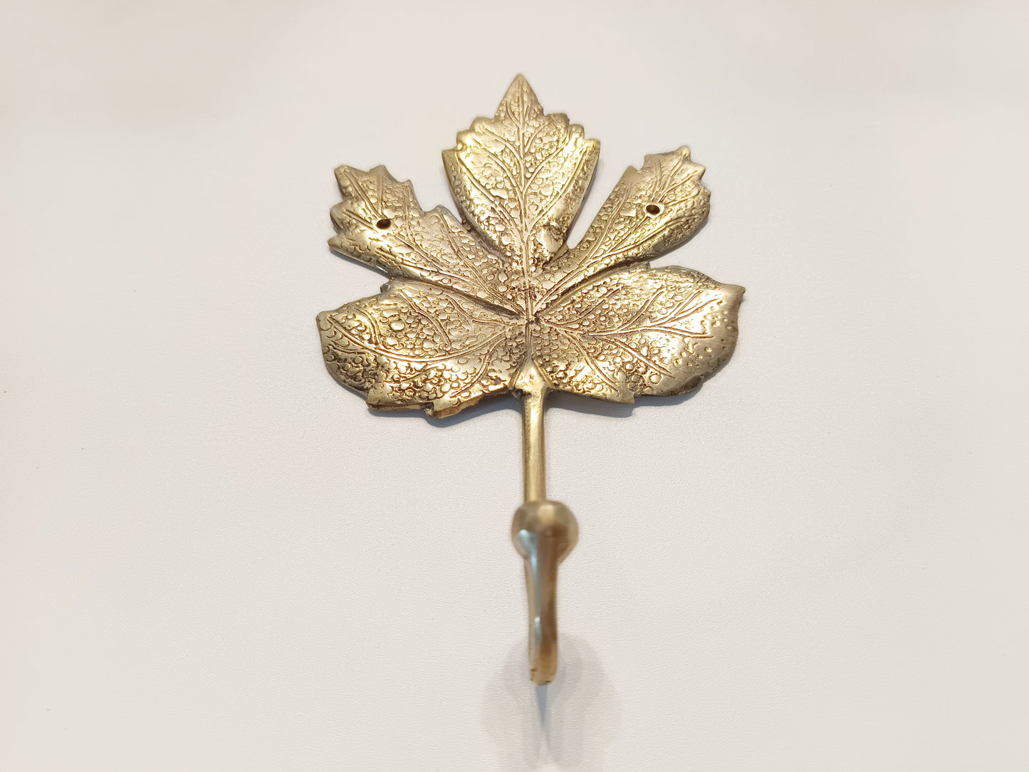 Maple leaf brass wall hook, antique brass tree leaf coat rack