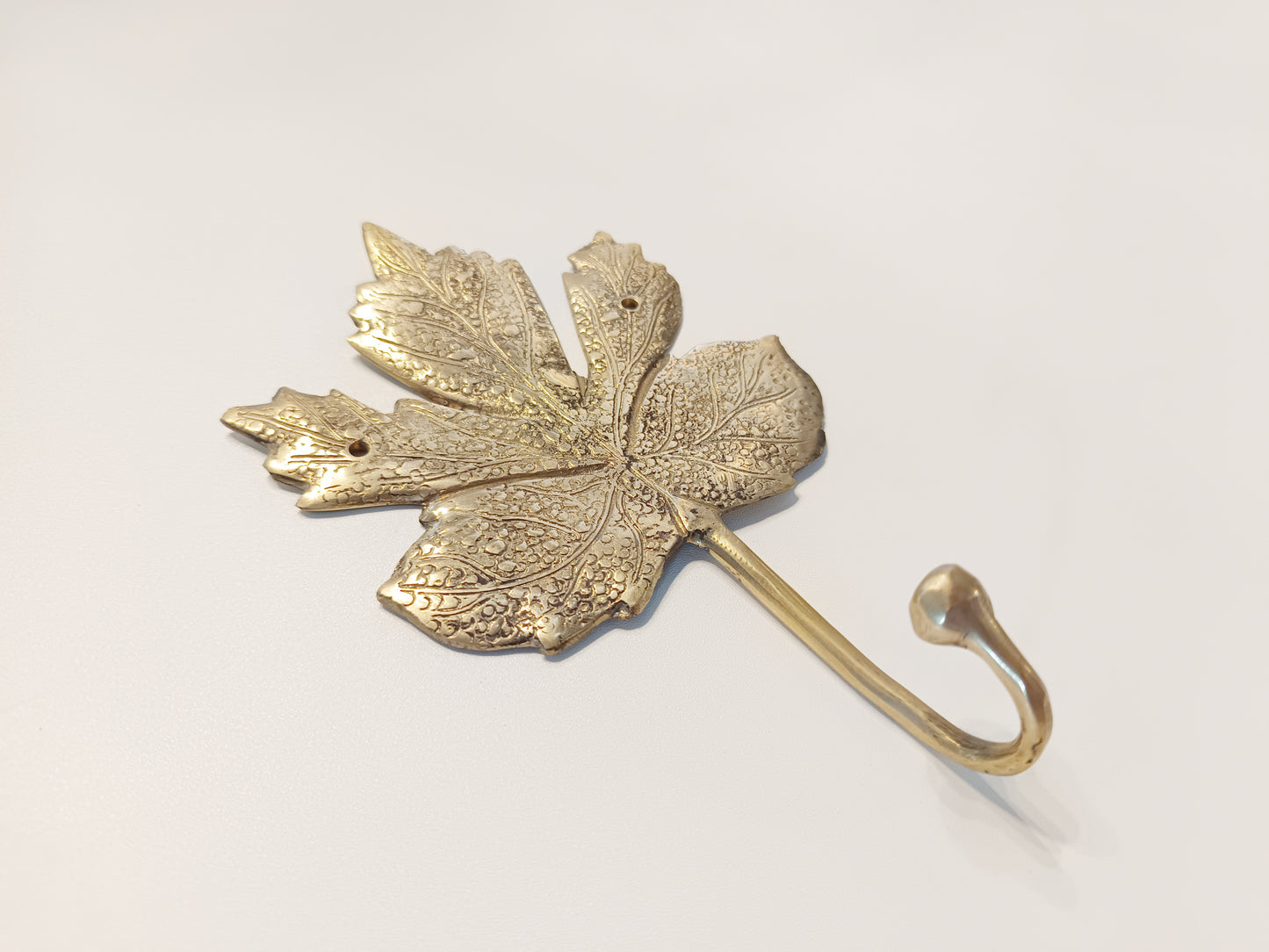 Maple leaf brass wall hook, antique brass tree leaf coat rack