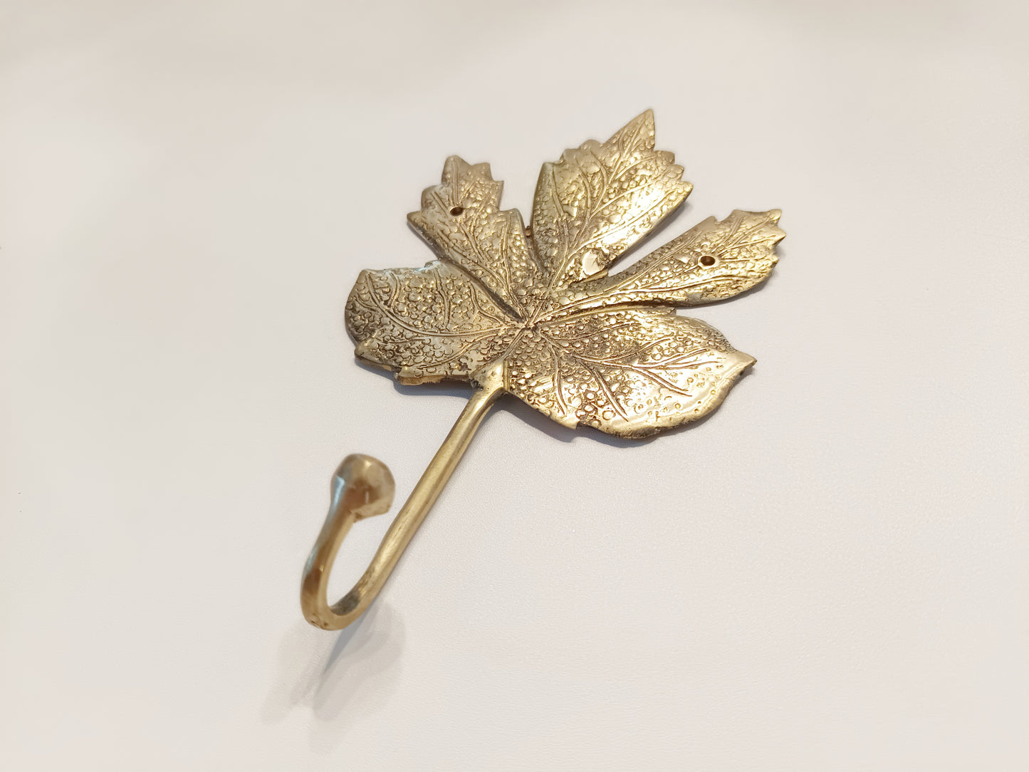 Maple leaf brass wall hook, antique brass tree leaf coat rack