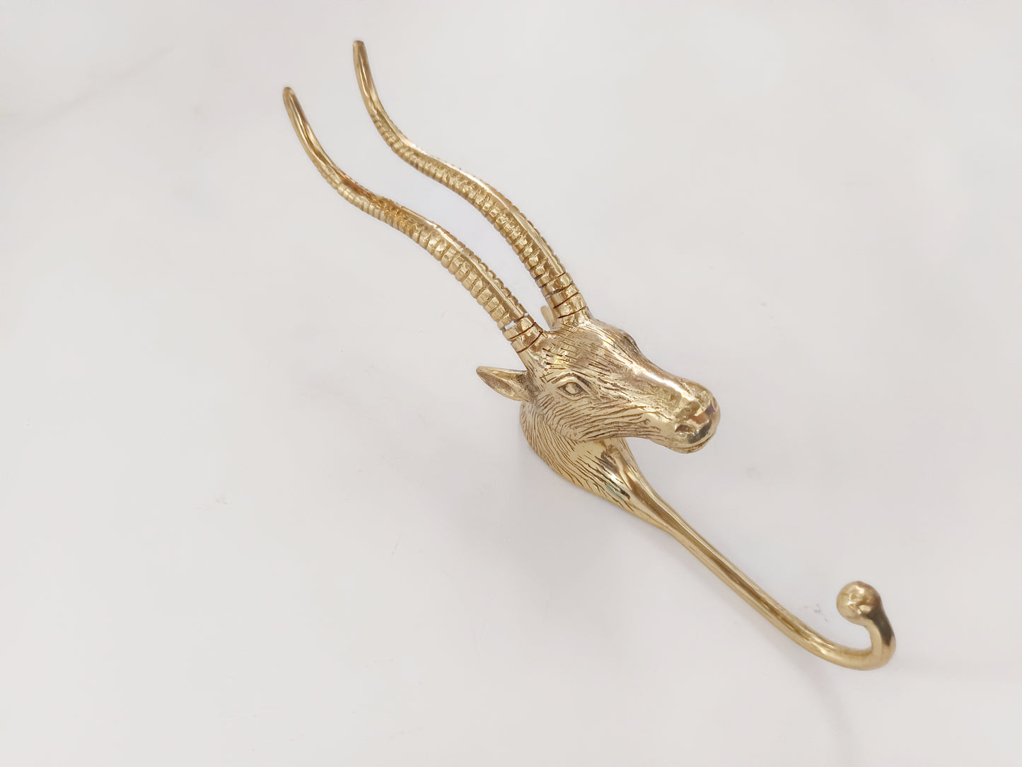 Balinese carving brass wall hook, antique brass lotus carving coat rack