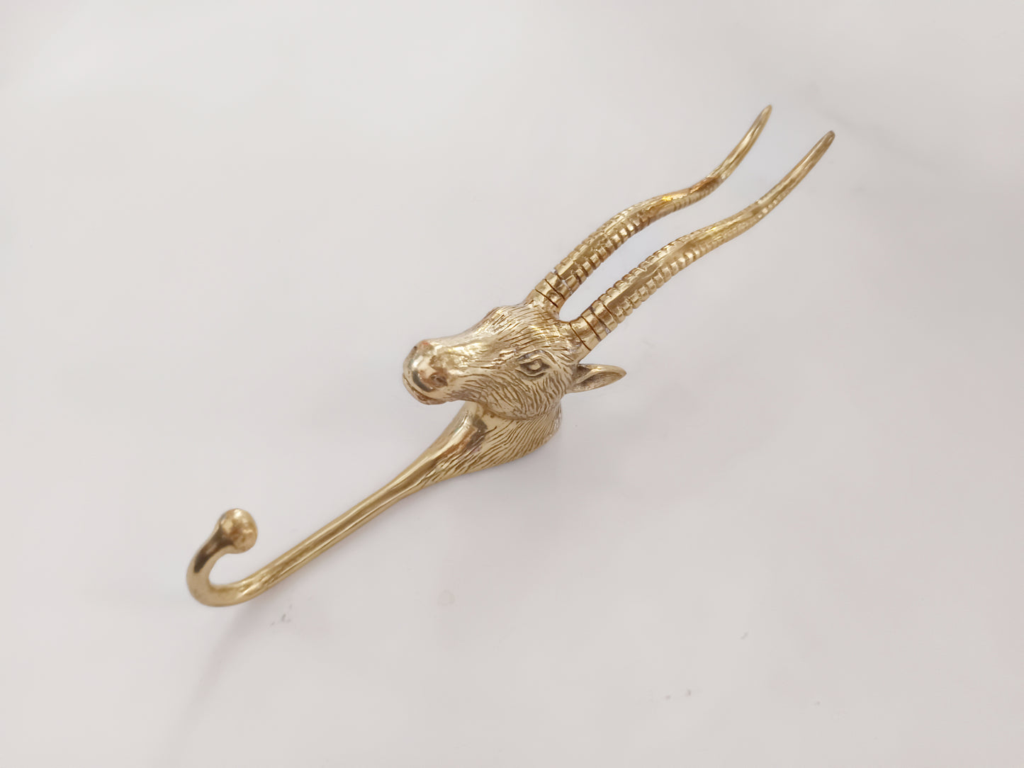 Balinese carving brass wall hook, antique brass lotus carving coat rack