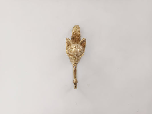 Owl on branch brass wall hook, antique brass night hoot coat rack (Copy)