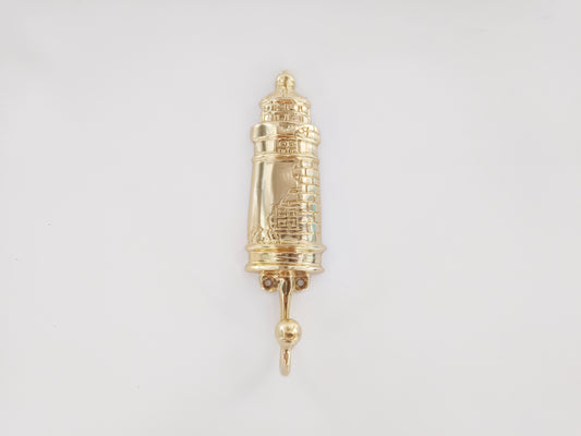 Lighthouse brass wall hook, antique brass beacon coat rack
