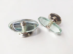 Mirror oval round cabinet knob