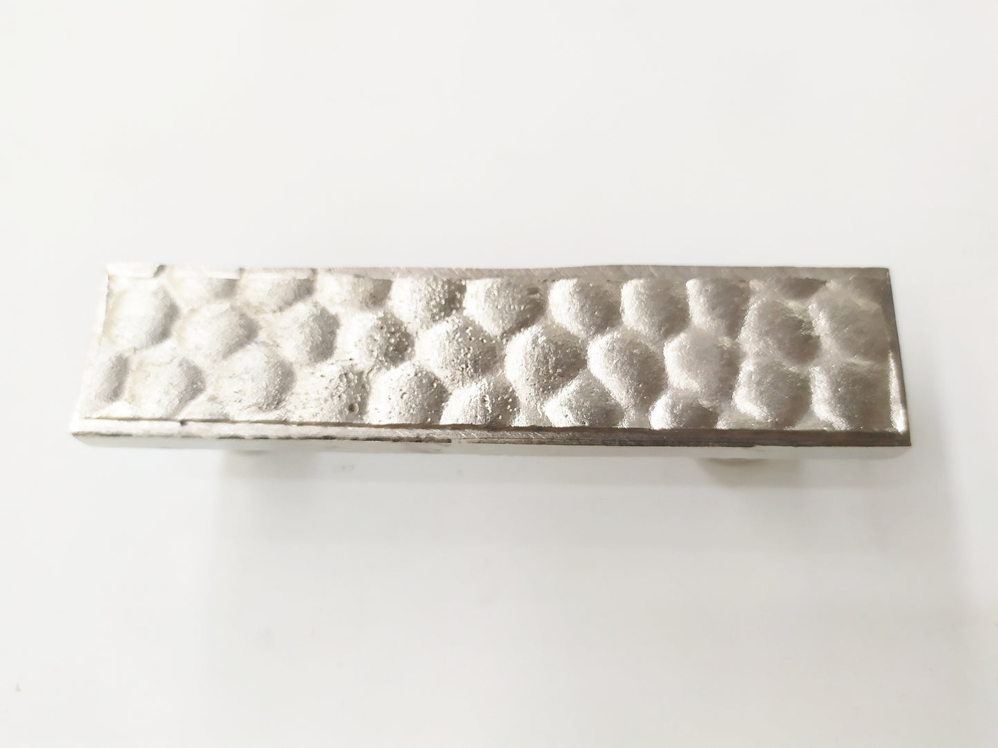 Metal with snake skin texture handle pull in nickel plating