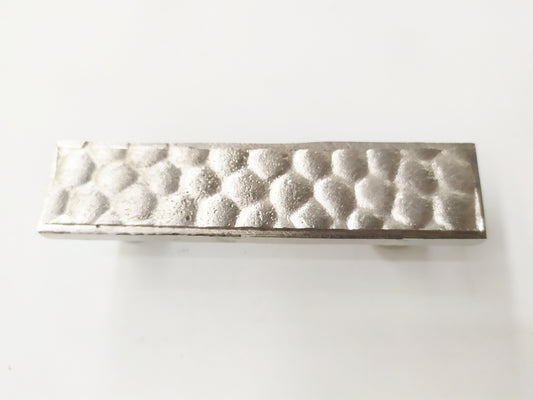 Metal with snake skin texture handle pull in nickel plating