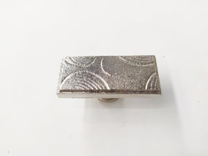 Metal with leaf sheet texture short handle pull, nickel plating