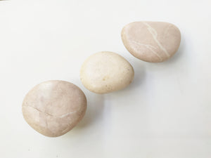 Sea Stone Light Brown Knob - River Stone Natural Cabinet Knob , set of 2