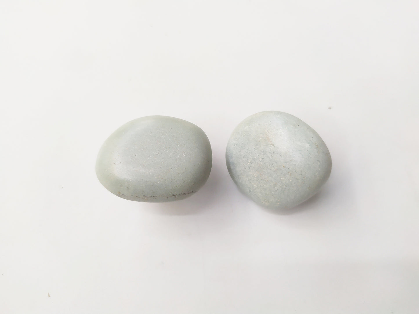 Sea Stone Light Green Knob - River Stone Natural Cabinet Knob , set of 2