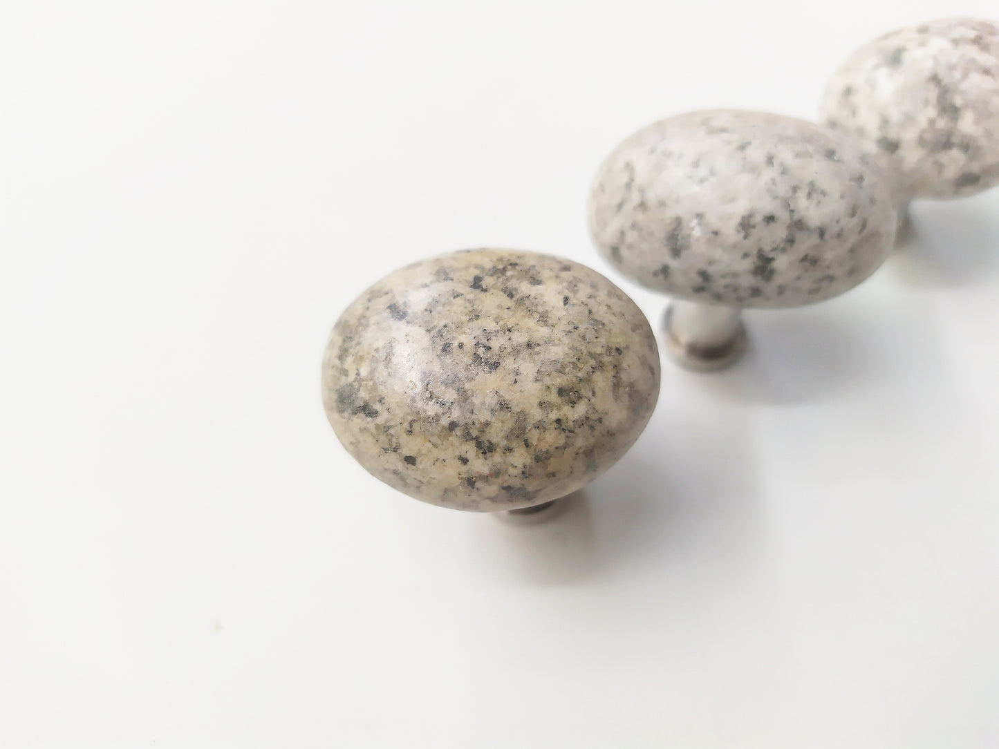 Sea Stone Speckle Knob - River Stone Natural Cabinet Knob , set of 2