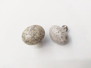 Natural sea stone knob - Speckle river stone knob