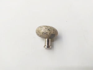 Sea Stone Speckle Knob - River Stone Natural Cabinet Knob , set of 2