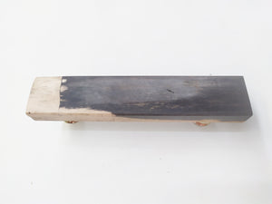 Petrified wood black bar pull handle