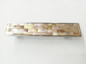 Inlaid Mother of Pearl Long Bar Pull - Pearl Cabinet Bar Handle