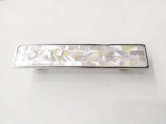 Inlaid Mother of Pearl Long Bar Pull - Pearl Cabinet Bar Handle