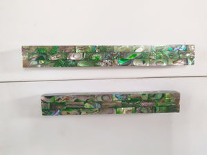 Abalone Green Streamline Pull - Rare Mosaic Streamline Pearl Cabinet Handle